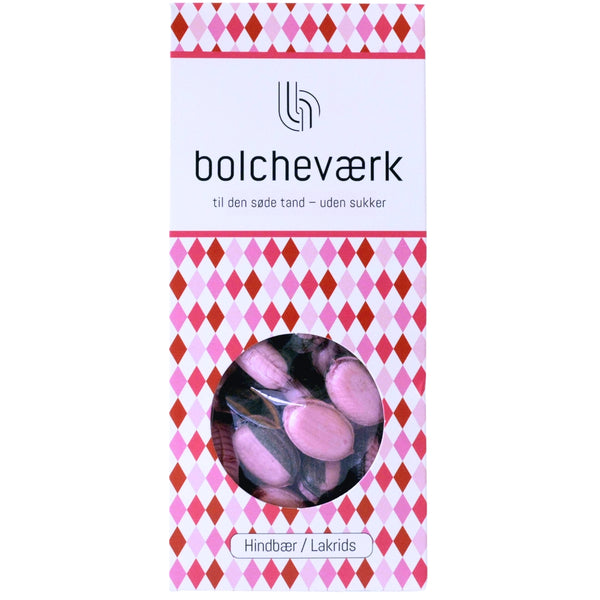 Hindbær & lakrids - Sukkerfri bolcher